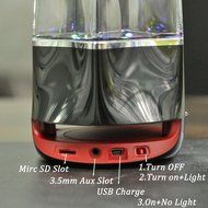 ECVISION Wireless Bluetooth Colorful LED Music Fountain Dancing Water Speakers Portable Mini Music Subwoofer Speaker... N4