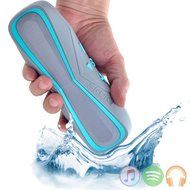 PINGKO Portable Waterproof IPX7 Wireless Outdoor Sports Bluetooth Speaker with Built-in Microphone for Calls-Blue