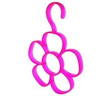 Interbusiness Flower Scarf Holder Organization Towel Hanger, Rose