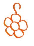 Interbusiness Flower Scarf Holder Organization Towel Hanger, Rose N9