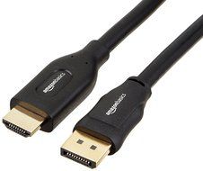 AmazonBasics DisplayPort to HDMI Cable - 6 Feet N10