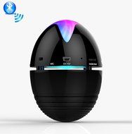 DR 929 Portable Bluetooth Mini Stereo Speaker - Black Egg Shape Rechargeable Led Lights, Hands Free Calling, Radio...