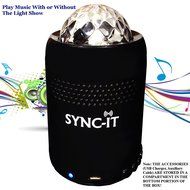 SYNC-IT Bluetooth Portable Wireless Party Speaker With Light Show - Full USB Connectivity - Multi-Colored LED... N2