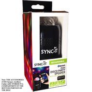 SYNC-IT Bluetooth Portable Wireless Party Speaker With Light Show - Full USB Connectivity - Multi-Colored LED... N3