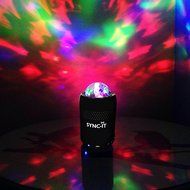 SYNC-IT Bluetooth Portable Wireless Party Speaker With Light Show - Full USB Connectivity - Multi-Colored LED... N5