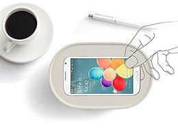 Oaxis Bento Award Winnng Magnetic Induction Close Contact Wireless Indoor Ourdoor Speaker - White N2