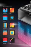 Sharper Image SBT1016BK Wireless Tailgate Party Speaker With LED light Show, Bluetooth And Aux-in N5