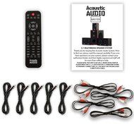 Acoustic Audio AA5103 800W 5.1 Channel Home Theater Speaker System with 5 Extension Cables AA5103-5 N2
