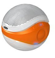 Eric Beare iSplash BT Waterproof Water Resitant Floating Bluetooth Pool Speaker (White/Orange)