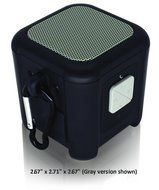 Riptide Outdoor Waterproof Bluetooth Speaker with Carabiner Loop (Gray)