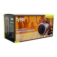 Tyler Portable Wireless Bluetooth Stereo Cylinder Speaker TWS401-BR with LED Light, FM Radio, AUX and MicroSD/... N5