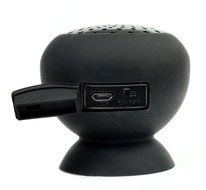 ZPS Hot Salemini Mushroom Bluetooth Speaker Wireless Hands Free Waterproof Silicone Suction (black) N4