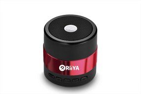 RiiYA Cute Sound Mini Portable 3W 450mAh Bluetooth Speaker with Mic, FM Function &amp; Micro SD Card Support - Red N3