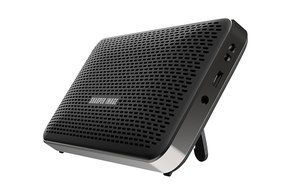 Sharper Image SBT624BK Super Slim Wireless Bluetooth Speaker, Super Light Weight (Black)