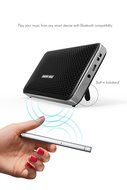 Sharper Image SBT624BK Super Slim Wireless Bluetooth Speaker, Super Light Weight (Black) N4