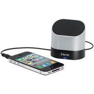 iHome iHM63 Portable Rechargeable Mini Speaker Silver (Discontinued by Manufacturer)