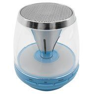 HyperPS - M-30 White - Bluetooth Mini Speaker with LED Night Light - Supporting Micro SD Card slots &amp; Microphone... N10