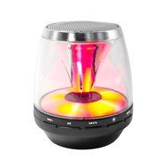 HyperPS - M-30 White - Bluetooth Mini Speaker with LED Night Light - Supporting Micro SD Card slots &amp; Microphone... N11