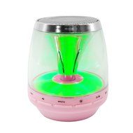 HyperPS - M-30 White - Bluetooth Mini Speaker with LED Night Light - Supporting Micro SD Card slots &amp; Microphone... N14