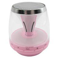 HyperPS - M-30 White - Bluetooth Mini Speaker with LED Night Light - Supporting Micro SD Card slots &amp; Microphone... N17