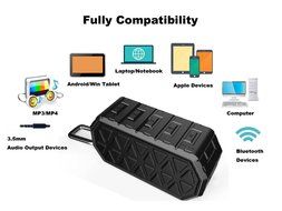 IP66 Portable Speaker Shockproof Waterproof Dustproof Wireless Bluetooth Speaker Sports Outdoor Shower Portable... N3