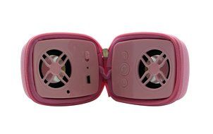 URGE Basics Wireless Zip-Up Rechargeable Travel Speaker with Built-In Microphone - Retail Packaging - Blue N2