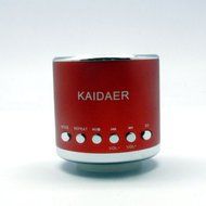 Wine Red Color Kaidaer Portable Speaker Music Player Supporting TF/Micro SD Card w/ FM Radio Function for PC Tablet... N2