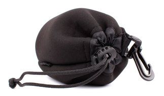 DURAGADGET Jet Black Super-Soft Nylon Pouch in Size Medium for Etekcity RoverBeats T3 Ultra Portable Wireless... N2