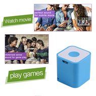 Elsse Micro Music Cube Bluetooth Speaker with Built in Microphone for iPhone, Samsung Galaxy S5 / S6, HTC One... N8