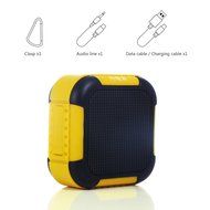 Beyondteck Fire-fly Colorful LED Lights Pulse Wireless Portable Rechargeable Bluetooth Speaker with Carabiner N3