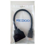 REDGO 1080P HDMI Male to 2 HDMI Female 1 in 2 out Splitter Black Cable Adapter Converter N2