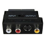 RGB Scart Male To 3 RCA Female S-Video AV TV Audio Cable Adapter Converter N3