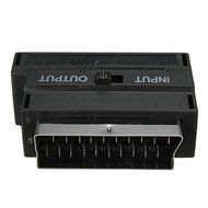 RGB Scart Male To 3 RCA Female S-Video AV TV Audio Cable Adapter Converter N4