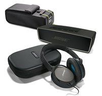 Bose QuietComfort 25 Black Over-Ear Noise Cancelling Headphones for Apple Devices, with Carbon SoundLink Mini...