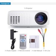 Portable Pocket Projector LED Projector 640480 1080P USB/AV/HDMI/VGA/mini SD card Interface Multimedia Video Games... N8