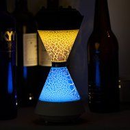 Aolyty Portable Wireless Blutooth Stereo Speaker with Colorful LED Night Light Rechargeable Battery FM Radio AUX... N7