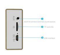 Uchoir Portable Bluetooth Speakers, Rectangular Outdoor Wireless Superior Sound Speakers with 3.5mm Aux-in and... N7