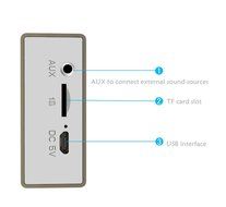 Uchoir Portable Bluetooth Speakers, Rectangular Outdoor Wireless Superior Sound Speakers with 3.5mm Aux-in and... N17