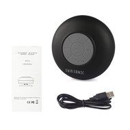 SainSonic SS1 Waterproof Wireless Bluetooth Shower Car Suction Speaker Black N4
