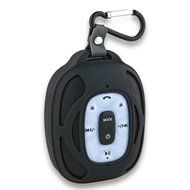 SoundLogic XT Solar-Powered Bluetooth Speaker with Carabiner, Black