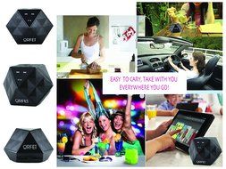 ORFEI Crystal Classic Portable Wireless Bluetooth Speaker with Long Hours Battery Life and Full, High-def Sound... N9