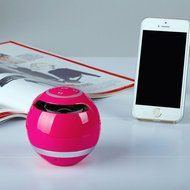 Balls lED Light Wireless Bluetooth Speaker Hands-free Call TF USB FM AUX Red N3