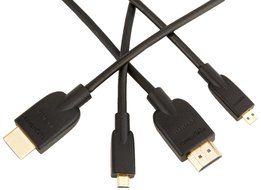AmazonBasics High-Speed Micro-HDMI to HDMI Cable - 6 Feet (Latest Standard) N7