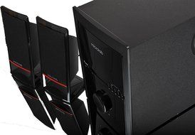 Microlab M700U Acoustic Hifi Subwoofer Speaker Home Theater Audio Amplifier Multimedia System 2.1 Super Bass Power... N8