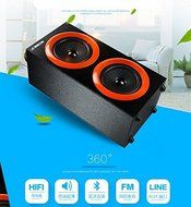 Shihua Large Size 145x120x295mm Bluetooth outdoor HIFI Subwoofer speaker High power FM Radio USB Amplifier Stereo... N4