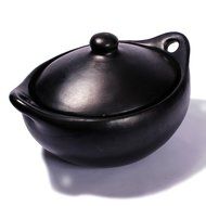 Black Clay, La Chamba Oval Casserole - Small 2.25 Quarts