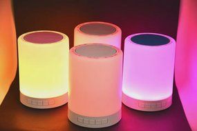 LED Bluetooth Speakers,HugeTree&reg; Wireless Bluetooth Speaker with Smart Touch Lamp, Muisc Player / Hands-free Bluetooth... N4