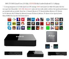 M95 Amlogic S905 DRR3 1GB Memory and 8GB Storage TV Box Quad Core Android 5.1 Wifi Module Support KODI Streaming... N3