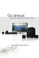 Sharper Image 5.1 Home Theater Sound System With Bluetooth Subwoofer, Sound Bar &amp; Satellite Speakers (Black) N2