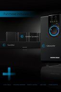 Sharper Image 5.1 Home Theater Sound System With Bluetooth Subwoofer, Sound Bar &amp; Satellite Speakers (Black) N3